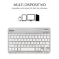 SUBBLIM TECLADO SMART BLUETOOTH SILVER QWERTY Spagnolo Argento, Bianco SUBBLIM TECLADO SMART BLUETOOTH SILVER QWERTY Spagnolo Argento, Bianco