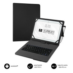 SUBBLIM SUB-KT1-USB001 tastiera per dispositivo mobile QWERTY Spagnolo Micro-USB Nero