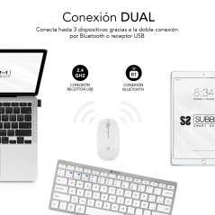 Teclado + raton subblim subkbc - oco010 inalambrico