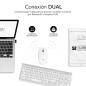 SUBBLIM SUBKBC-DCEP10 tastiera Mouse incluso Universale RF senza fili + Bluetooth QWERTY Spagnolo Argento, Bianco SUBBLIM SUBKBC-DCEP10 tastiera Mouse incluso Universale RF senza fili + Bluetooth QWERTY Spagnolo Argento, Bianco