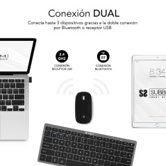 Teclado + raton subblim subkbc - oco020 inalambrico