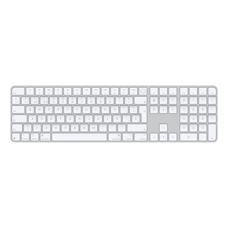 Apple Magic tastiera Universale USB + Bluetooth QWERTY Spagnolo Bianco