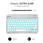 SUBBLIM TECLADO SMART BACKLIT BLUETOOTH SILVER QWERTY Spagnolo Argento, Bianco SUBBLIM TECLADO SMART BACKLIT BLUETOOTH SILVER QWERTY Spagnolo Argento, Bianco
