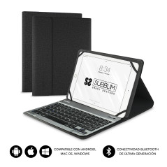 SUBBLIM SUB-KT2-BT0001 tastiera per dispositivo mobile QWERTY Spagnolo Bluetooth Nero