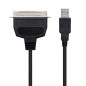 Nanocable 10.03.0001 cavo parallelo Nero 1,5 m