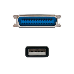 Nanocable 10.03.0001 cavo parallelo Nero 1,5 m