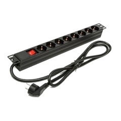 Phasak BNS 1518 protezione da sovraccarico Nero 8 presa(e) AC 250 V 1,5 m