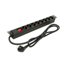 Phasak BNS 1518 protezione da sovraccarico Nero 8 presa(e) AC 250 V 1,5 m