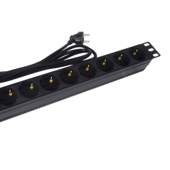 Phasak BNS 1518 protezione da sovraccarico Nero 8 presa(e) AC 250 V 1,5 m