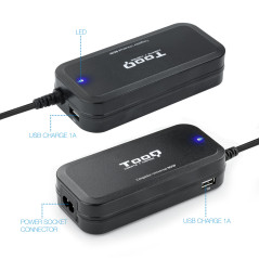 TooQ TQLC-90BS02AT adattatore e invertitore Interno 90 W Nero