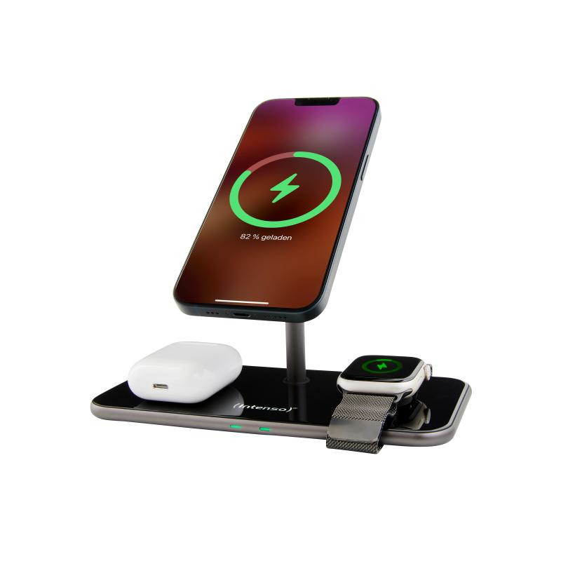 Intenso MB13 Cuffie, Smartphone, Orologio intelligente Nero USB Carica wireless Ricarica rapida Interno Intenso MB13 Cuffie, Smartphone, Orologio intelligente Nero USB Carica wireless Ricarica rapida Interno