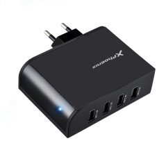 Phoenix Technologies PHMULTIUSBCHARGER Caricabatterie per dispositivi mobili Universale Nero AC Interno