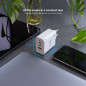 TooQ TQWC-GANQC2PD65WT Caricabatterie per dispositivi mobili Universale Bianco AC Ricarica rapida Interno
