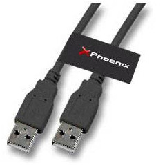 Phoenix Technologies 3m USB A USB A cavo USB USB 2.0 Nero