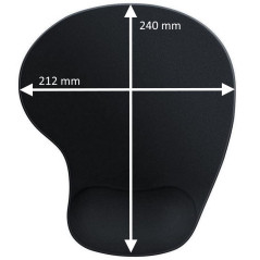 Ewent EW3181 tappetino per mouse Nero