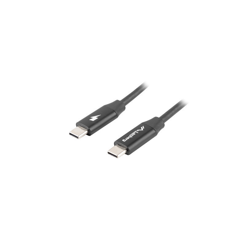 Lanberg CA-CMCM-40CU-0005-BK cavo USB USB 2.0 0,5 m USB C Nero