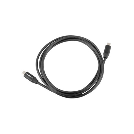 Cable usb tipo c lanberg 1m - macho -  macho - carga rapida - negro