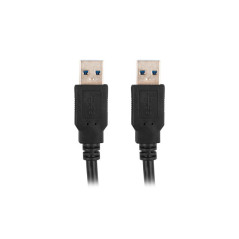 Lanberg CA-USBA-30CU-0018-BK cavo USB USB 3.2 Gen 1 (3.1 Gen 1) 1,8 m Nero