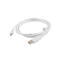 Lanberg CA-USBM-10CC-0018-W cavo USB USB 2.0 1,8 m Micro-USB B USB A Bianco