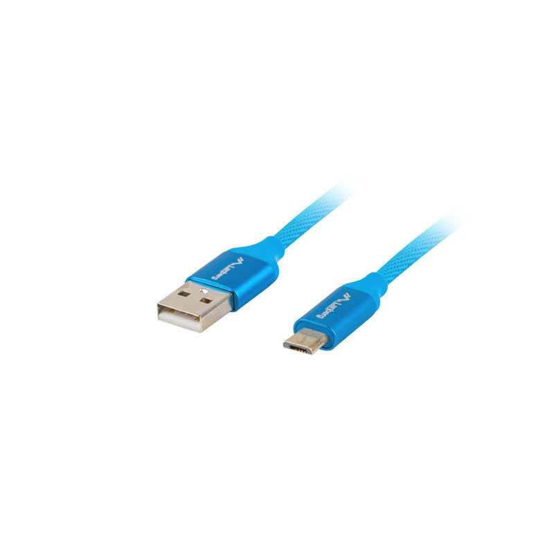 Lanberg CA-USBM-20CU-0010-BL cavo USB USB 2.0 1 m Micro-USB A USB A Blu Lanberg CA-USBM-20CU-0010-BL cavo USB USB 2.0 1 m Micro-USB A USB A Blu