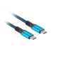 Lanberg CA-CMCM-45CU-0005-BK cavo USB USB4 Gen 2x2 0,5 m USB C Nero, Blu Lanberg CA-CMCM-45CU-0005-BK cavo USB USB4 Gen 2x2 0,5 m USB C Nero, Blu