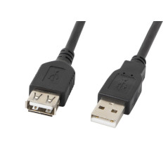 Lanberg CA-USBE-10CC-0050-BK cavo USB USB 2.0 5 m USB A Nero