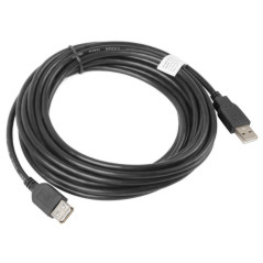 Lanberg CA-USBE-10CC-0050-BK cavo USB USB 2.0 5 m USB A Nero
