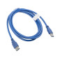 Lanberg CA-US3E-10CC-0018-B cavo USB 1,8 m USB A Blu Lanberg CA-US3E-10CC-0018-B cavo USB 1,8 m USB A Blu