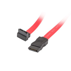Lanberg CA-SASA-12CU-0050-R cavo SATA 0,5 m SATA 7-pin Rosso