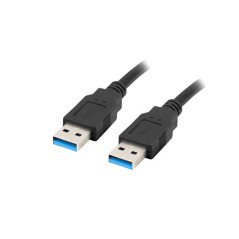 Lanberg CA-USBA-30CU-0005-BK cavo USB USB 3.2 Gen 1 (3.1 Gen 1) 0,5 m Nero