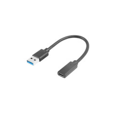 Lanberg AD-UC-UA-03 cavo USB USB 3.2 Gen 1 (3.1 Gen 1) 0,15 m USB type A USB tipo-C Nero