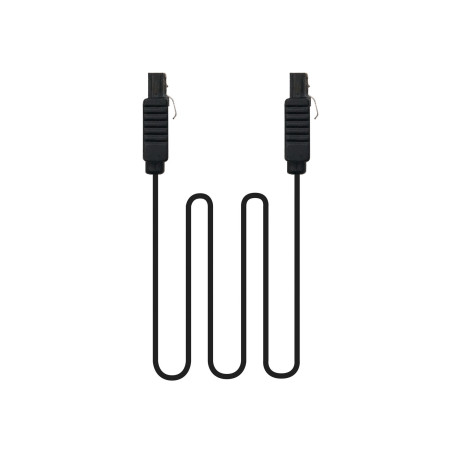 Cable datos sata iii nanocable 0.5m negro anclajes -  10.18.1001 - bk