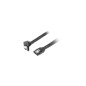 Lanberg CA-SASA-13CU-0030-BK cavo SATA 0,3 m SATA 7-pin Nero
