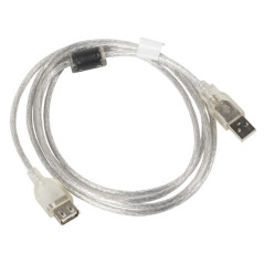 Lanberg CA-USBE-12CC-0018-TR cavo USB USB 2.0 1,8 m USB A Trasparente