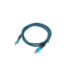 Lanberg CA-CMCM-45CU-0012-BK cavo USB USB4 Gen 2x2 0,12 m USB C Nero, Blu