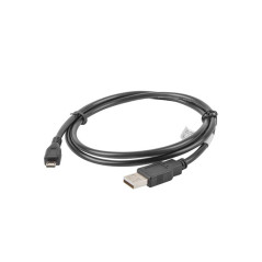 Lanberg CA-USBM-10CC-0010-BK cavo USB USB 2.0 1 m Micro-USB B USB A Nero