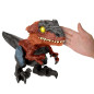 Figura mattel jurassic world dinosaurio desenjaulado en llamas