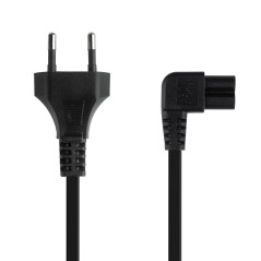 Cable alimentacion tipo philip nanocable 1.8m negro 1.8m - cee7 - 16 - m - c7 - acodado