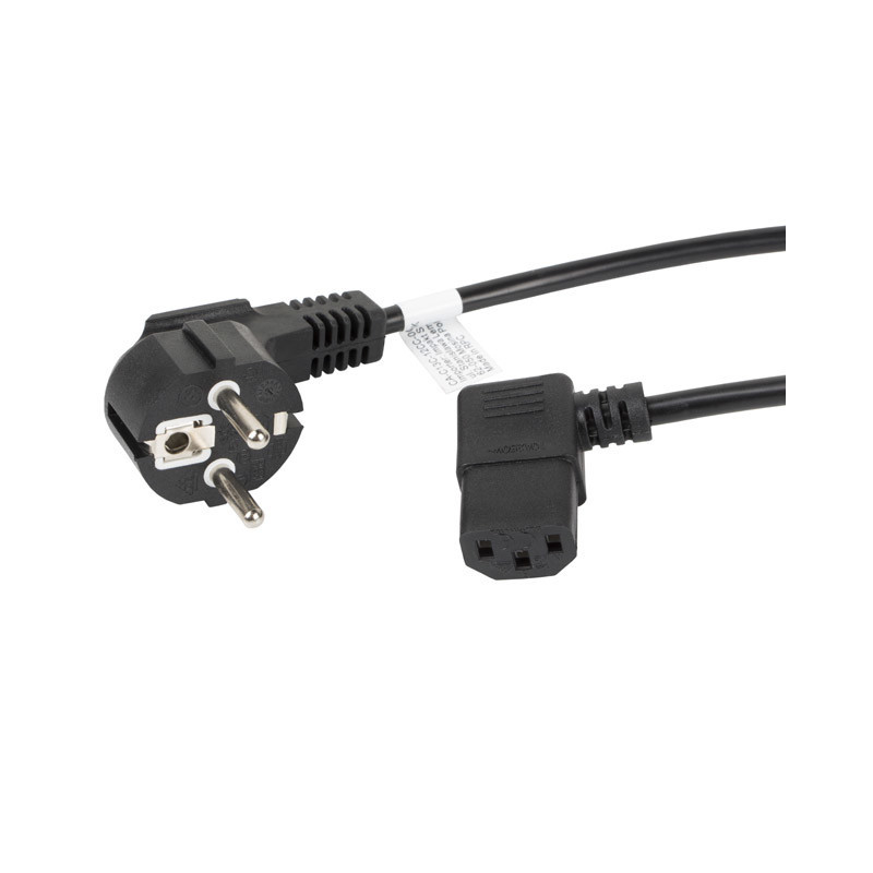Cable de alimentacion lanberg schuko cee 7 - 7 a iec320 c13 acodado 1.8m