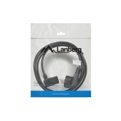 Lanberg CA-C13C-12CC-0018-BK cavo di alimentazione Nero 2 m Accoppiatore C13 CEE7 7