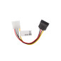 Cable lanberg alimentacion molex macho a sata hembra 15 cm