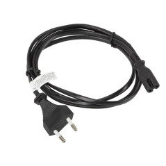 Lanberg CA-C7CA-10CC-0018-BK cavo di alimentazione Nero 1,8 m Accoppiatore C7 CEE7 16