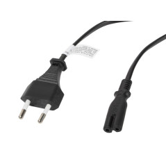 Lanberg CA-C7CA-10CC-0018-BK cavo di alimentazione Nero 1,8 m Accoppiatore C7 CEE7 16