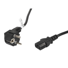 Lanberg CA-C13C-11CC-0100-BK cavo di alimentazione Nero 10 m Accoppiatore C13 CEE7/7