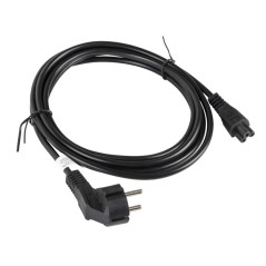 Lanberg CA-C5CA-11CC-003-BK cavo di alimentazione Nero 3 m Accoppiatore C5 CEE7 7