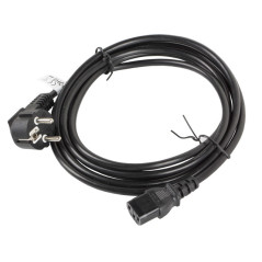 Lanberg CA-C13C-11CC-0050-BK cavo di alimentazione Nero 5 m Accoppiatore C13 CEE7/7