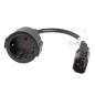 Cable lanberg adaptador iec 320 c14 -  schuko cee7 hembra 20cm