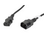 Cable alargador lanberg alimentacion cpu iec320 c13 h -  iec320 c14 m vde 5m