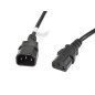 Cable alargador lanberg alimentacion cpu iec320 c13 h - iec320 c14 m vde 3m
