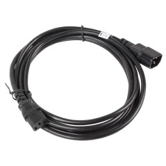 Lanberg CA-C13E-11CC-0030-BK cavo di alimentazione Nero 3 m Accoppiatore C13 Accoppiatore C14